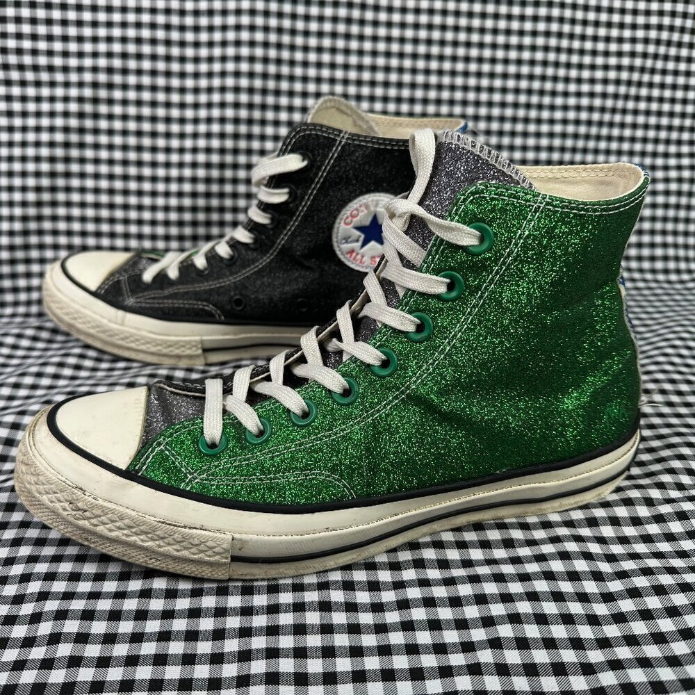 Converse X J.W. Anderson x Chuck 70 Hi 'Glitter Gutter Blue Green Black Wmn 8.5